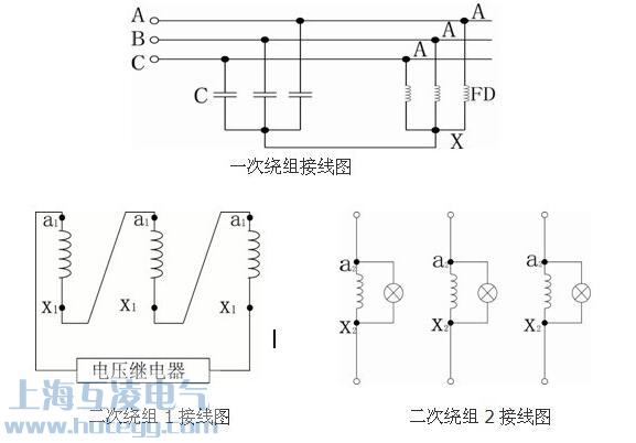 35kv方(fang)式(shi)放電(dian)線(xiàn)圈壓差(cha)接線(xiàn)圖